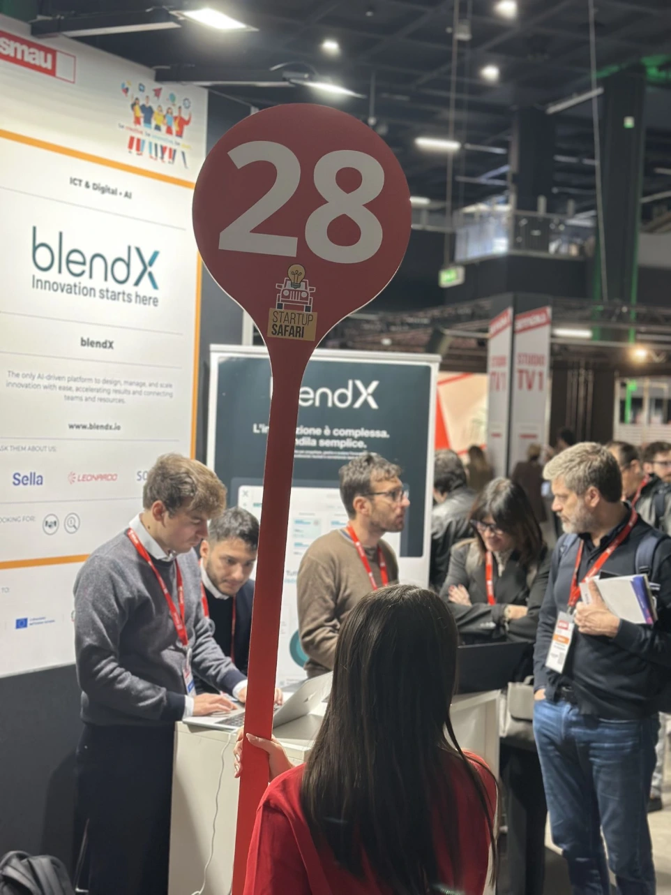 Il team blendX al lavoro